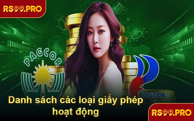 Danh sách các loại giấy phép hoạt động